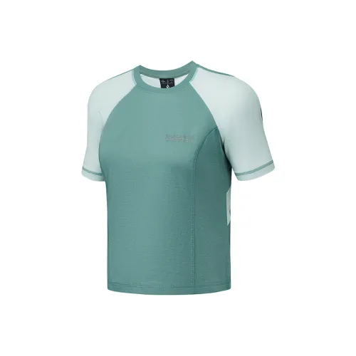 Skechers T Shirt Women's Light Blue Cyan 05KG