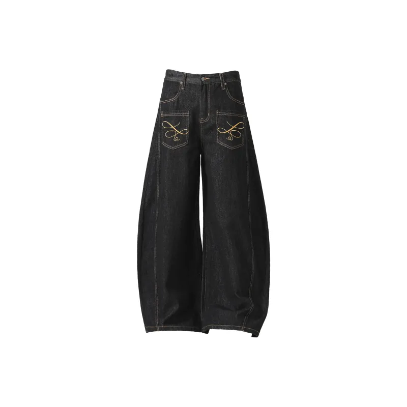 NEVER RULE Jeans Unisex Black Gray-0