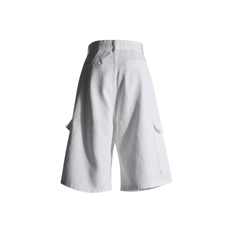 Kazakhstan Denim Shorts Women's White-1