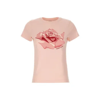KENZO Rose Printed Crewneck T Shirt