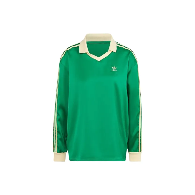 Adidas Originals 3 Stripes T Shirt Women's Green-0