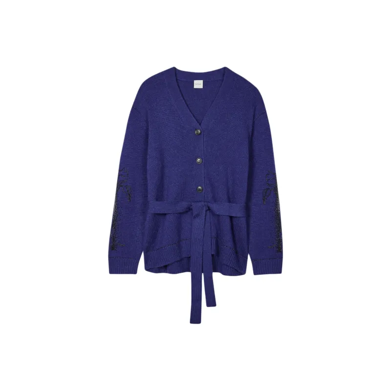 Paul Smith Bead embroidered Belted Cardigan-0