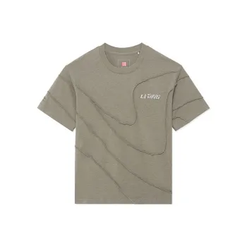 LiNing T Shirt Women's Pomegranate Skin Dyed