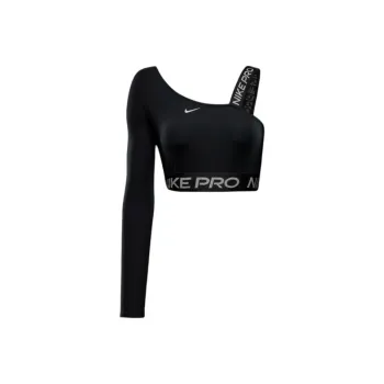 Nike ProDri Fit Shine Crop Top Women's Black