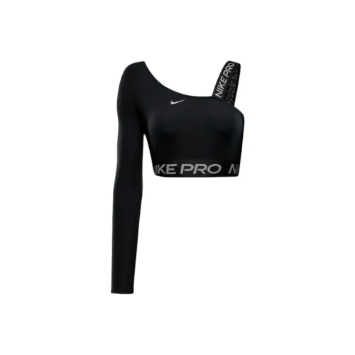 Nike ProDri Fit Shine Crop Top Women's Black