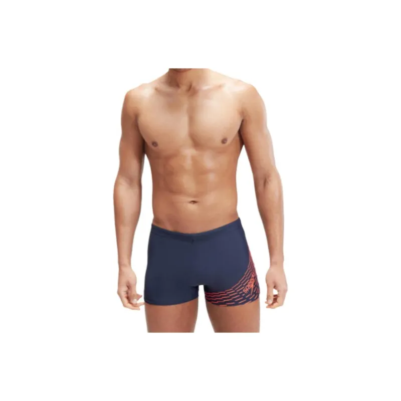 Speedo Swimming Shorts Men's Navy Orange-0