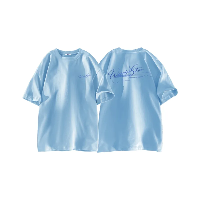 Warrior Huichao Cloud Sail Collection Drop Shoulder Sleeve T Shirt Unisex-4