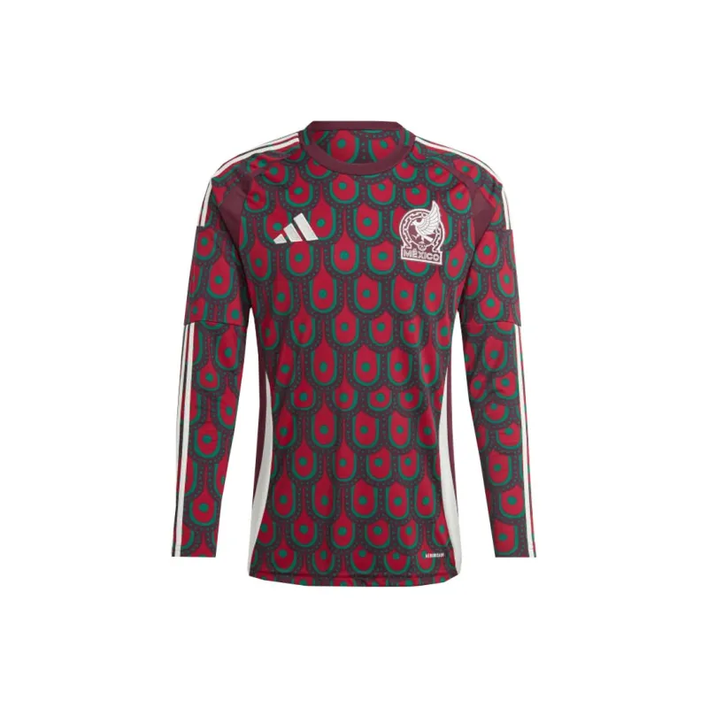 Adidas Free Shipping With AdiClub Mexico 24 Long Sleeve Home Jersey-0