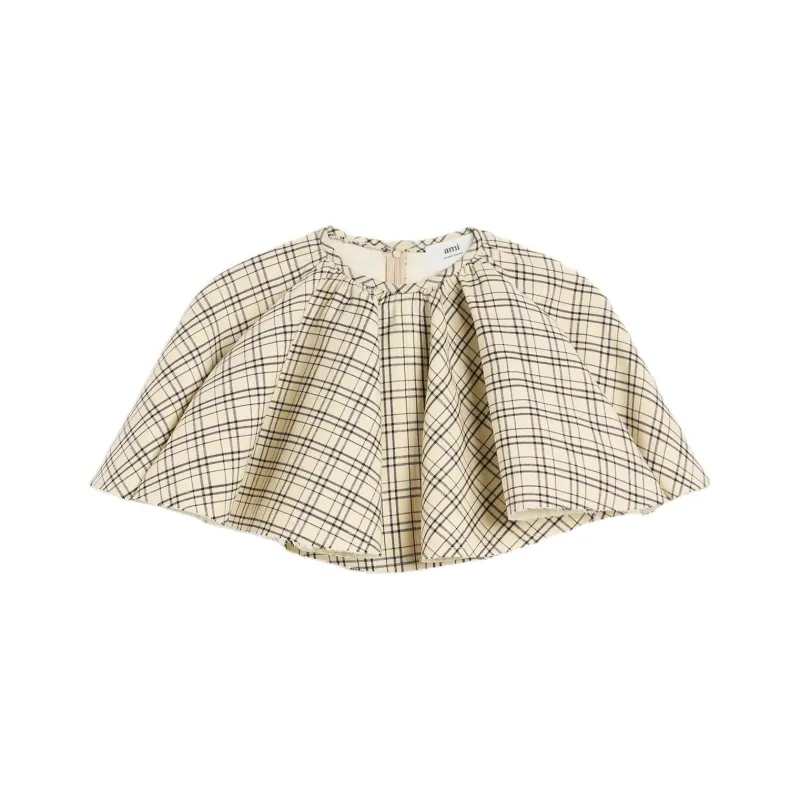 AMIPARIS Ruffled Cropped Top-0