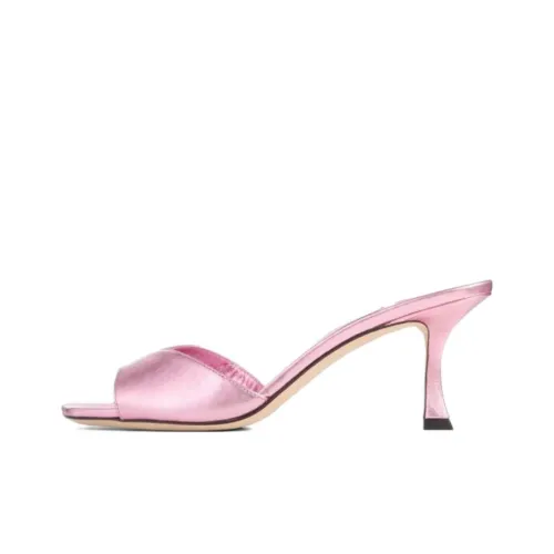 Jimmy Choo Slide Slippers 7cm Women's Pink