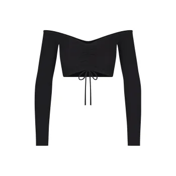 Skims Crop Tops Women's ONYX Black