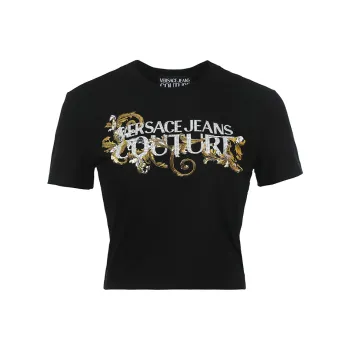 VERSACE JEANS COUTURE Logo print T shirt