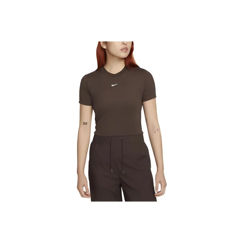 Nike Sportswear Essential T-Shirt Women's Dark Brown-0