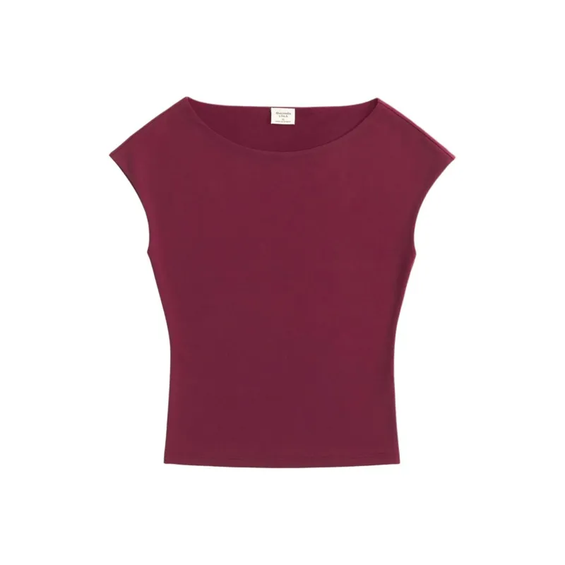 Abercrombie＆Fitch Tank Top Women's Burgundy-0