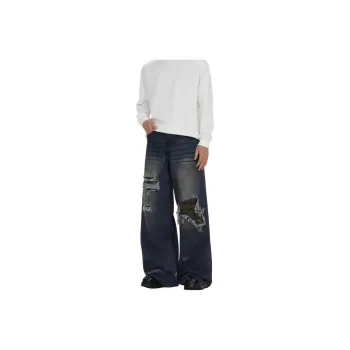 DUATOGE Jeans Men's Vintage Blue 