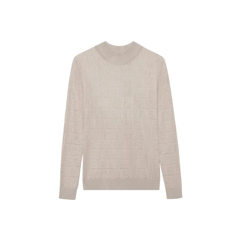 FENDI FW22 Sweater Women's Beige-0