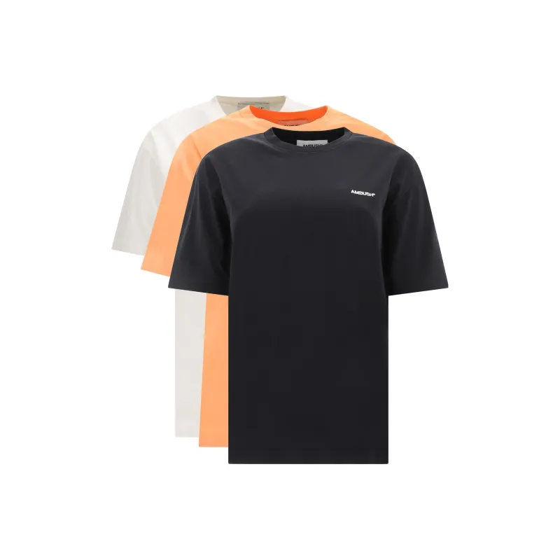 AMBUSH T Shirts Women's 3 Pack White+Orange+Black-0