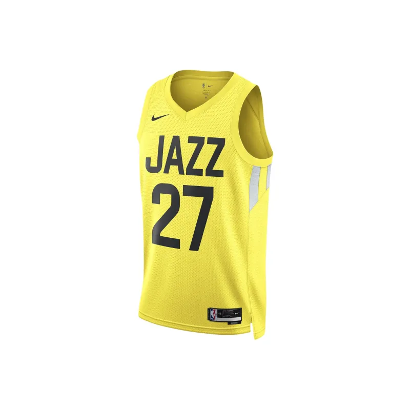Nike NBA Collaboration Basketball Jerseys Logo Edition 2022/23 Utah Jazz Men's Yellow-0