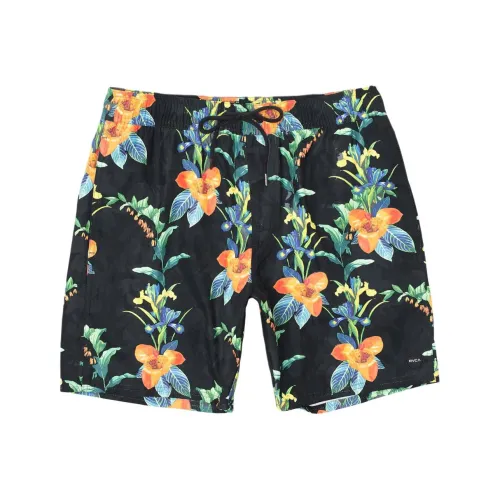 RVCA 블랙 남성 캐주얼 반바지