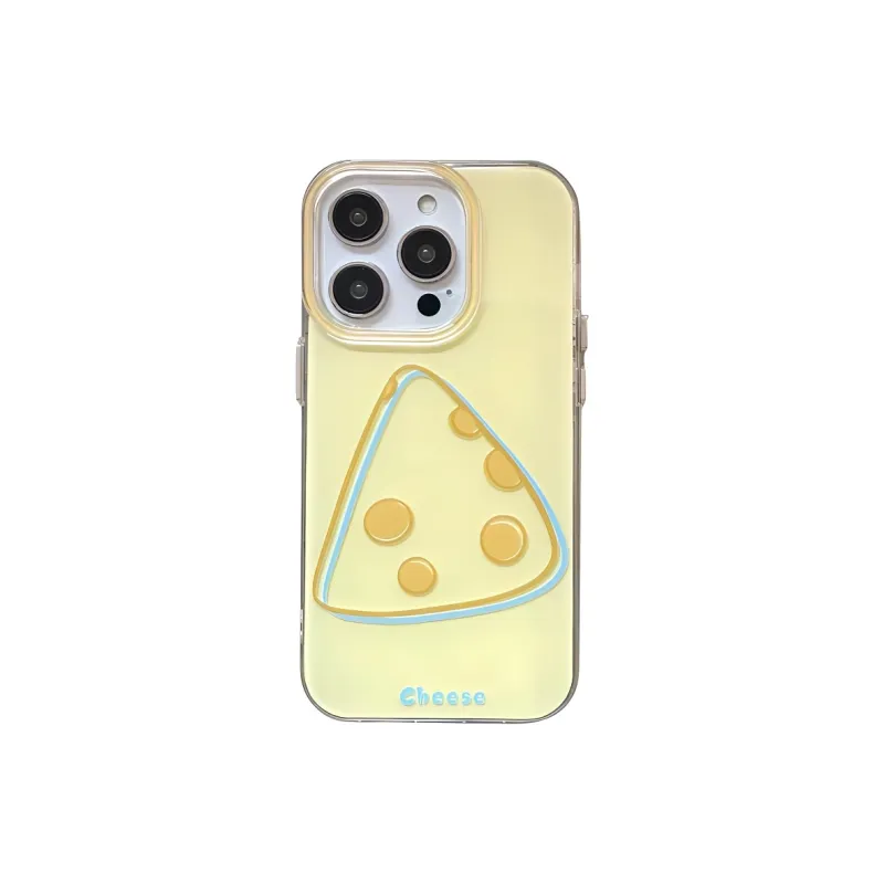 Sopi Acrylic Material Minimalist Style Line Cheese Phone Cases Compatibility With Apple IPhone 16/15/13/14/Pro/Max-3