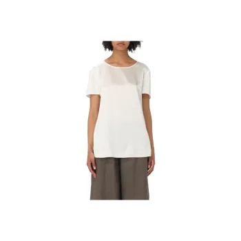 MaxMara Crewneck Satin Top