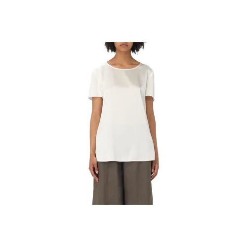 MaxMara Crewneck Satin Top