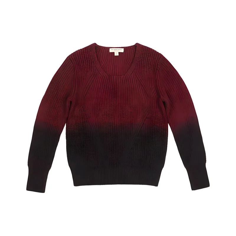 Burberry Sweaters Women's Black Red-0