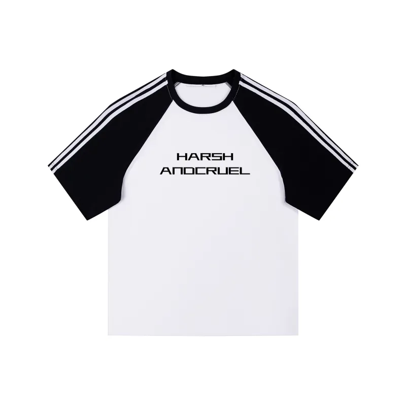 LESS BEARS Raglan Sleeve T Shirt Unisex-0