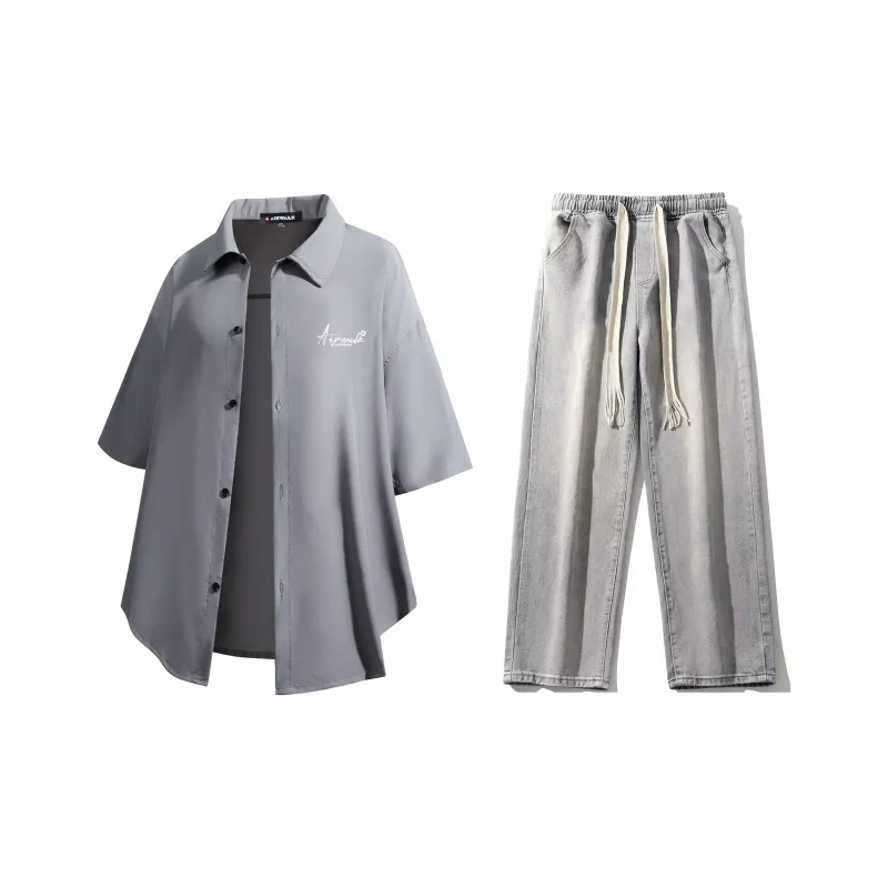 Airwalk Shirt Matching Set Unisex-47