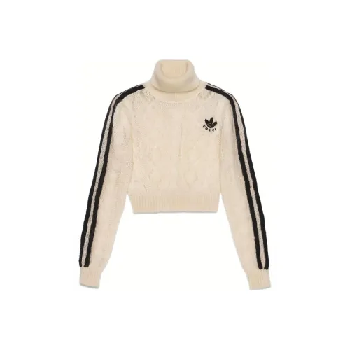 GUCCI X Adidas Mohair Knit Sweater Ivory