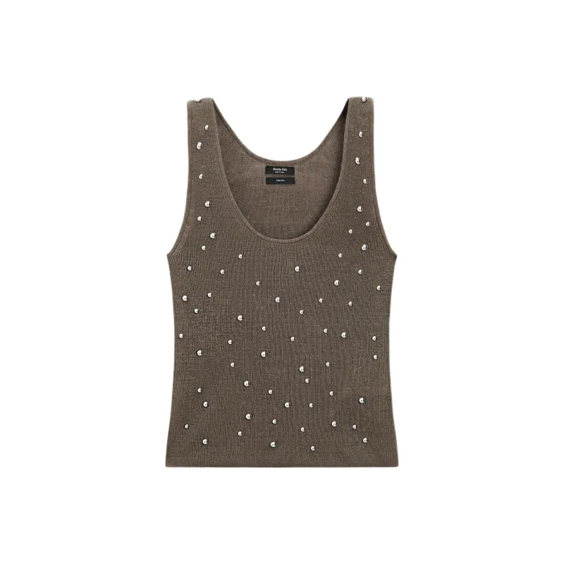 Massimo Dutti Tank Top Women's Brown-0