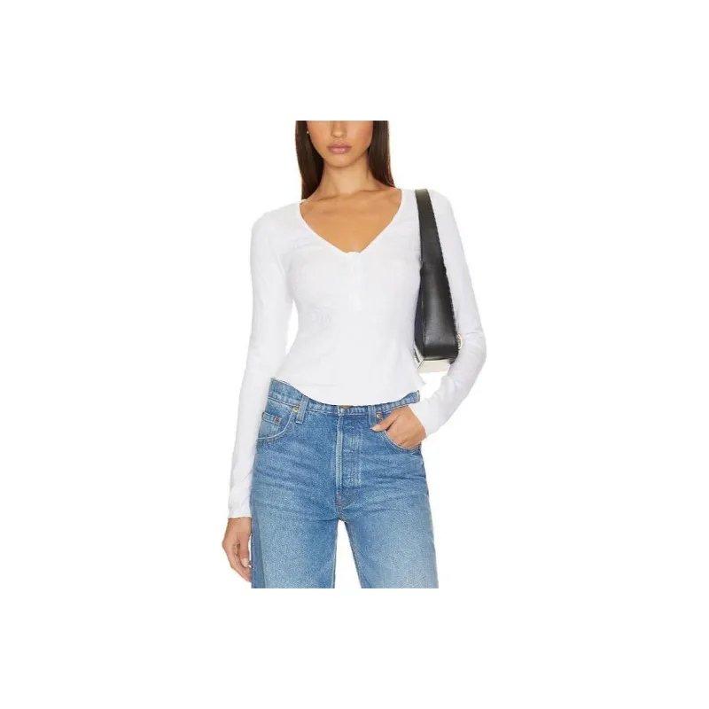 FREE PEOPLE T-Shirt Women's White-0