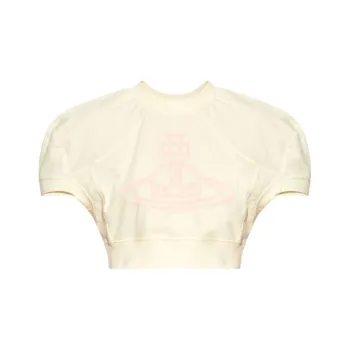 Vivienne Westwood Orb Printed Cropped T-Shirt