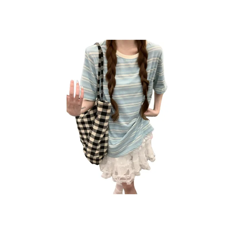 Mu Xiao Xin Set in Sleeve T Shirt Women's Image Color-0