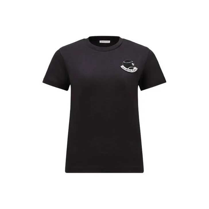 Moncler Tennis Logo Patch T Shirt-0