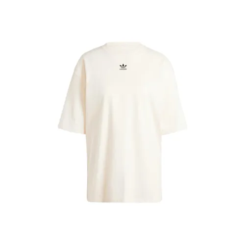 Adidas Originals Essential Drop Shoulder Sleeve T-Shirt Women's Beige