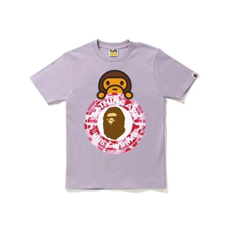 Bape Abc Camo Milo Busy Works Tee Sax/Blue-2