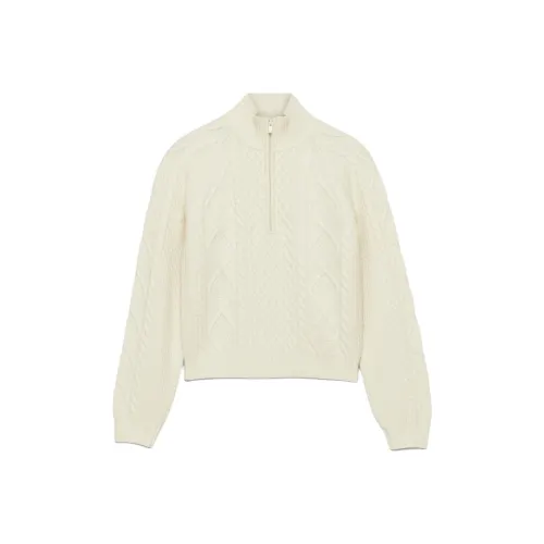 ARITZIA Sunday Best Boreal 1/4 Zip Sweater Sweater Women's Whisper White