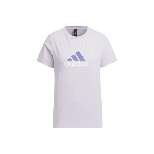 Adidas Set-in Sleeve T-Shirt Women's Silver Purple
