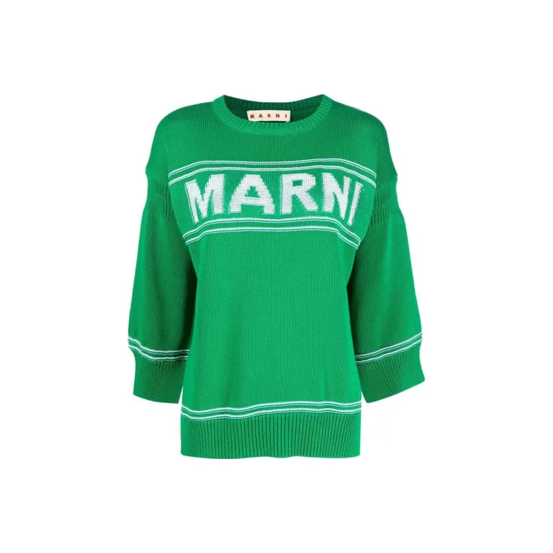MARNI Logo Intarsia knit Jumper-0