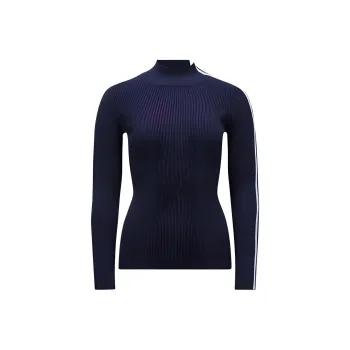 Moncler Logo Patch High Neck Jumper