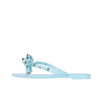 Valentino Garavani Rockstud Bow Detailed Thong Sandals Women's