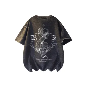 Ice Flying Drop Shoulder Sleeve T Shirt Unisex