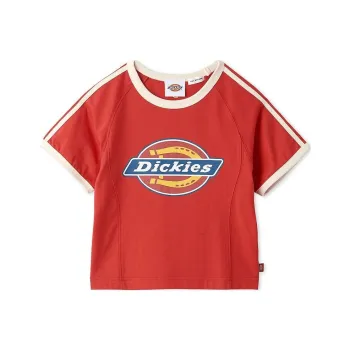 Dickies x Lily Brown Lily Brown Collaboration Raglan Sleeve T Shirt Women's Red