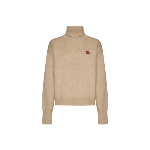 KENZO Boke Flower Embroidered Roll Neck Knit Jumper