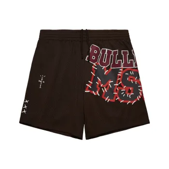 Travis Scott X Mitchell & Ness Mississippi State Bulldogs Basketball Shorts