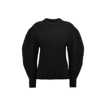 JIL SANDER Crewneck Puff-Sleeved Jumper
