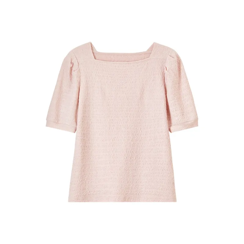 SENTUBILA Puff Sleeve T Shirt Women's-0