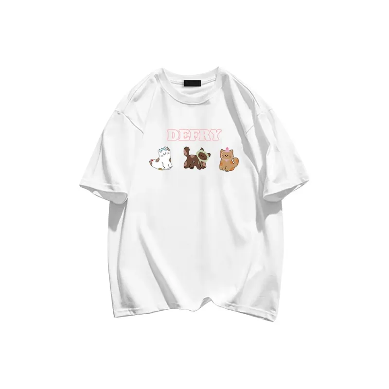 Cotton Shopping Drop Shoulder Sleeve T Shirt Unisex-2