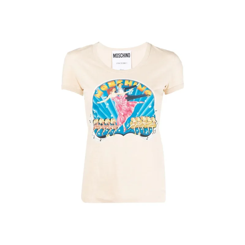 MOSCHINO T Shirts Women's Beige-0